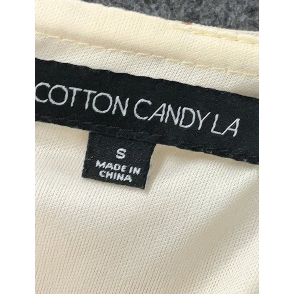 Cotton Candy Ivory Polka Dot Sleeveless Ruched Bodycon Mini Dress | Y2K Club S - Picture 9 of 10
